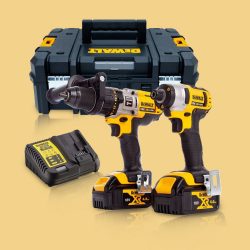 Toptopdeal-Dewalt DCK290M2T 18V Twin Kit With 2 X 4 Ah Batteries & Charger In TSAK Carry Case