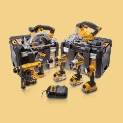 Toptopdeal-Dewalt DCK699M3T 18V 6 Piece Kit 3 X 4 Ah Batteries With Charger & 2 X Tstak Kitboxes