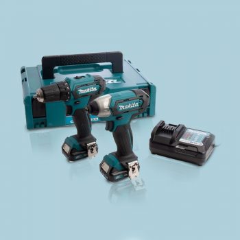 Toptopdeal--Makita-CLX224AJ-12V-Max-CXT-2-Piece-Cordless-Kit-With-2-X-2.0Ah-Batteries-&-Charger-In-Case
