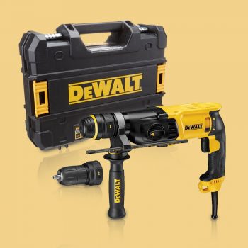 Toptopdeal DeWalt D25134K 240V SDS 3 Mode Hammer With Quick Change Chuck In Case