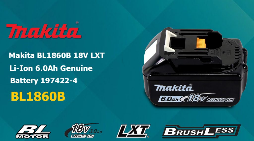 Toptopdeal Makita BL1860B 18V LXT Li-Ion 6.0Ah Genuine Battery 197422-4