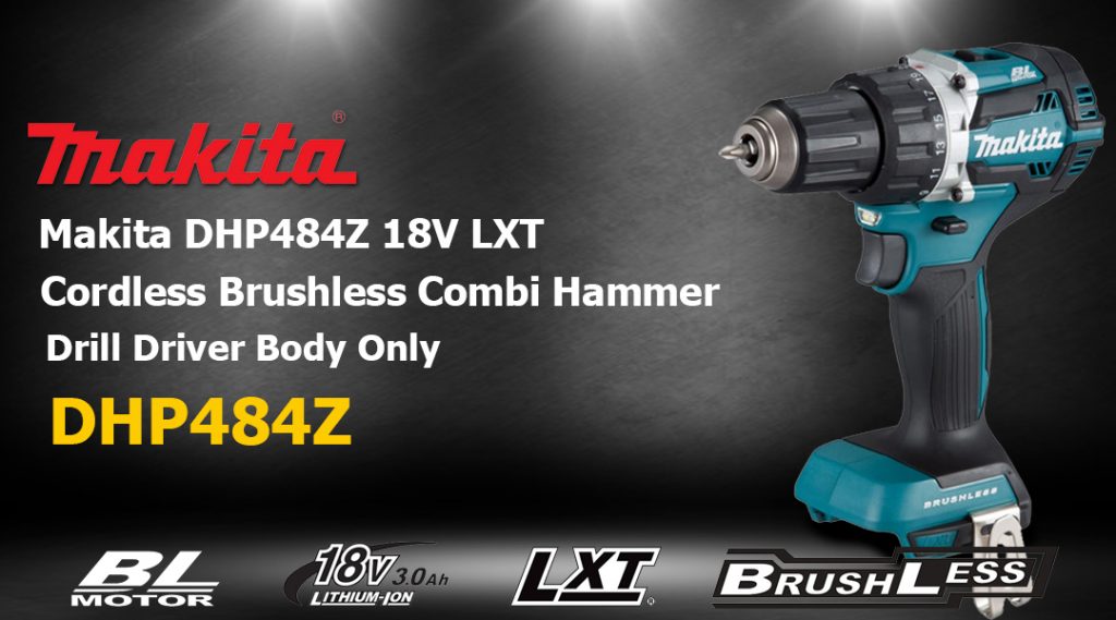 Toptopdeal Makita DHP484Z Combi Hammer Drill Driver 