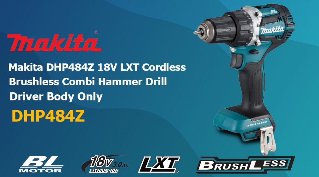 Toptopdeal Makita DHP484Z 18V LXT Cordless Brushless Combi Hammer Drill Driver