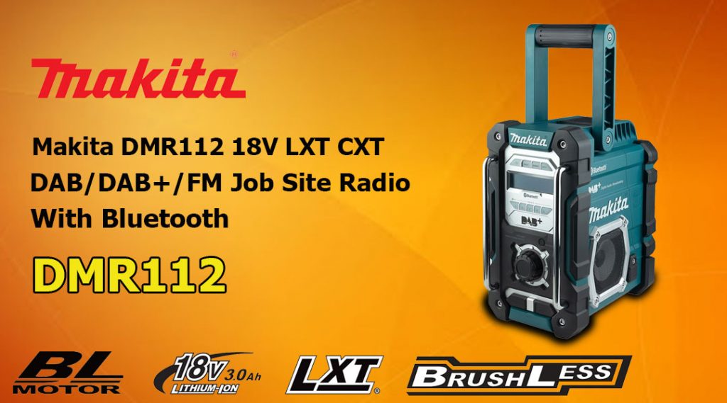 Toptopdeal Makita DMR112 18V LXT CXT DAB DAB+/FM Job Site Radio With Bluetooth