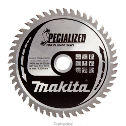 toptopdeal Makita B-09298 165mm x 20mm x 48T Wood Specialized Plunge Saw Blade